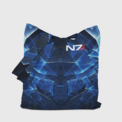 Сумка-шопер Mass Effect: Blue Armor N7, цвет: 3D-принт