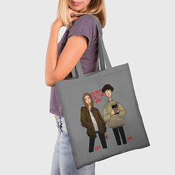 Сумка-шопер End of the f*cking world, цвет: 3D-принт — фото 2