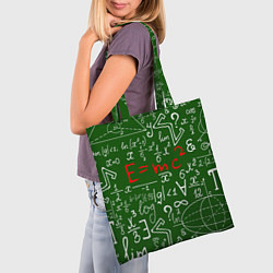 Сумка-шопер E=mc2: Green Style, цвет: 3D-принт — фото 2