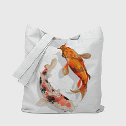 Сумка-шопер Рыбы удачи, цвет: 3D-принт