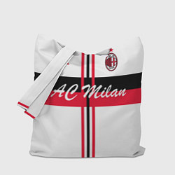 Сумка-шопер AC Milan: White Form, цвет: 3D-принт