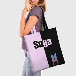 Сумка-шопер BTS Suga, цвет: 3D-принт — фото 2