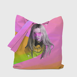Сумка-шопер Billie Eilish: Pink Fashion, цвет: 3D-принт