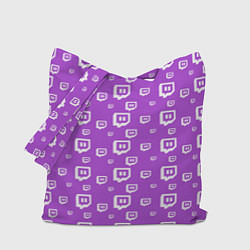 Сумка-шопер Twitch: Violet Pattern, цвет: 3D-принт