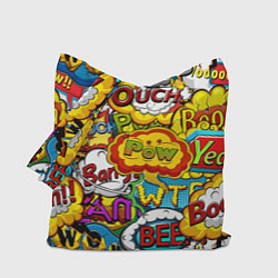 Сумка-шопер Звуки комиксов, цвет: 3D-принт