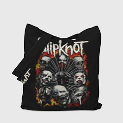 Сумка-шопер Slipknot: Faces, цвет: 3D-принт