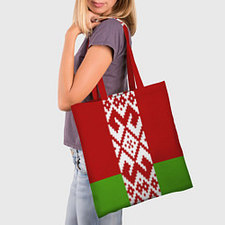 Сумка-шопер Беларусь флаг, цвет: 3D-принт — фото 2