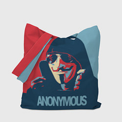 Сумка-шоппер Anonymous поп арт мем