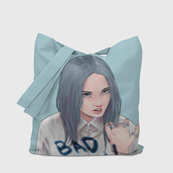 Сумка-шопер Billie Eilish: Bad Guy, цвет: 3D-принт