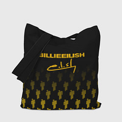 Сумка-шопер Billie Eilish: Yellow & Black Autograph, цвет: 3D-принт