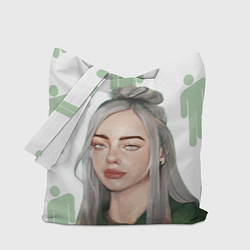 Сумка-шопер Billie Eilish, цвет: 3D-принт