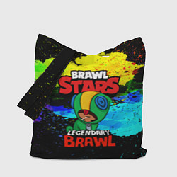Сумка-шопер BRAWL STARS LEON, цвет: 3D-принт