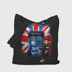 Сумка-шопер Doctor Who: Bad Wolf, цвет: 3D-принт