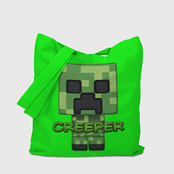 Сумка-шопер MINECRAFT CREEPER, цвет: 3D-принт