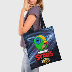 Сумка-шопер Brawl Stars - Leon, цвет: 3D-принт — фото 2