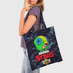 Сумка-шопер Brawl Stars - Leon, цвет: 3D-принт — фото 2