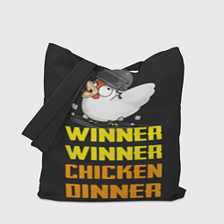 Сумка-шопер Winner Chicken Dinner, цвет: 3D-принт