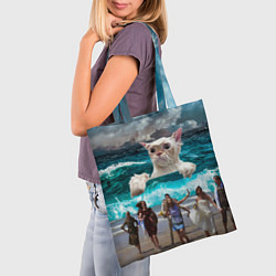 Сумка-шопер Морской Кошак, цвет: 3D-принт — фото 2