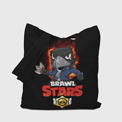 Сумка-шопер Crow Brawl Stars, цвет: 3D-принт