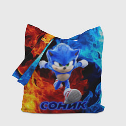 Сумка-шопер SONIC, цвет: 3D-принт