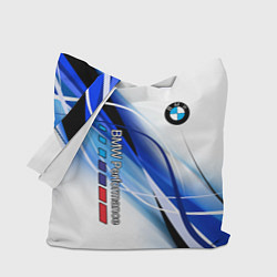 Сумка-шоппер BMW волны - blue-white