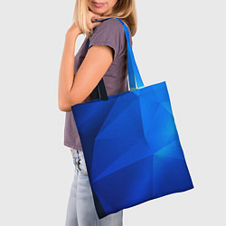 Сумка-шопер SHADES OF BLUE, цвет: 3D-принт — фото 2