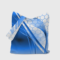 Сумка-шопер ABSTRACT BLUE, цвет: 3D-принт