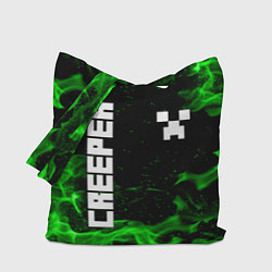 Сумка-шопер MINECRAFT CREEPER, цвет: 3D-принт