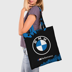 Сумка-шопер BMW БМВ, цвет: 3D-принт — фото 2
