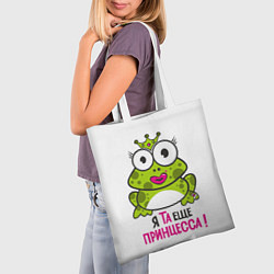 Сумка-шопер Я та ещё принцесса, цвет: 3D-принт — фото 2