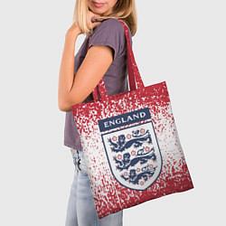 Сумка-шопер СБОРНАЯ АНГЛИИ, цвет: 3D-принт — фото 2