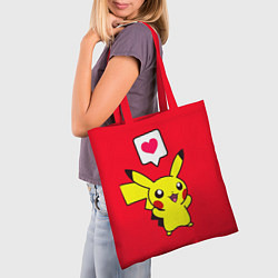 Сумка-шопер Pikachu Pika Pika, цвет: 3D-принт — фото 2