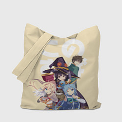 Сумка-шопер KonoSuba, цвет: 3D-принт