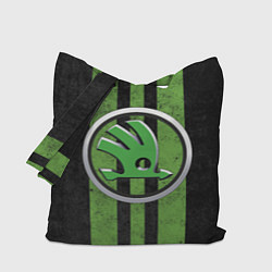 Сумка-шопер Skoda Green Logo Z, цвет: 3D-принт