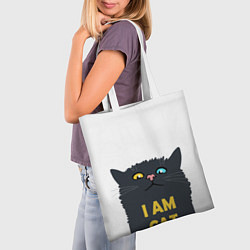 Сумка-шопер I AM CAT, цвет: 3D-принт — фото 2