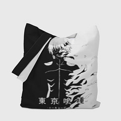 Сумка-шоппер Токийский гуль черно белый Кен