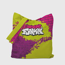 Сумка-шопер Friday Night Funkin Кислотный, цвет: 3D-принт