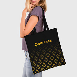 Сумка-шопер BINANCE БИНАНС БИРЖА, цвет: 3D-принт — фото 2