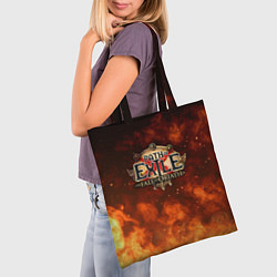 Сумка-шопер Path of Exile Logo Путь изгнанника Лого Z, цвет: 3D-принт — фото 2