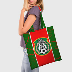 Сумка-шопер Сборная Мексики, цвет: 3D-принт — фото 2