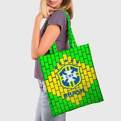 Сумка-шопер Сборная Бразилии, цвет: 3D-принт — фото 2