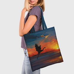 Сумка-шопер Прибрежный закат, цвет: 3D-принт — фото 2