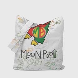 Сумка-шопер Moon bot money logo, цвет: 3D-принт