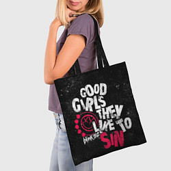 Сумка-шопер Blink 182, Good Girl, цвет: 3D-принт — фото 2