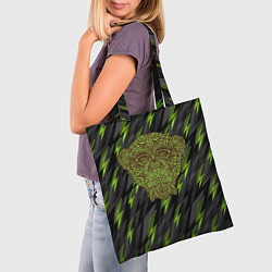 Сумка-шопер Обезьяна из листьев, цвет: 3D-принт — фото 2