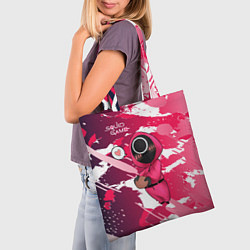 Сумка-шопер Девушка Игра в кальмара, цвет: 3D-принт — фото 2