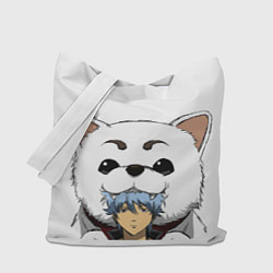 Сумка-шопер Гинтоки Саката и песик Гинтама, цвет: 3D-принт