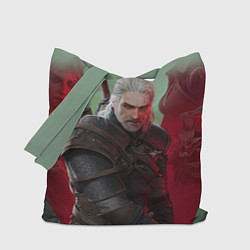 Сумка-шопер ВЕДЬМАК THE WITCHER ГЕРАЛЬТ С МЕЧОМ, цвет: 3D-принт