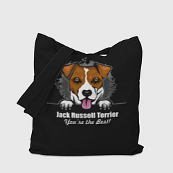 Сумка-шопер Джек-Рассел-Терьер Jack Russell Terrier, цвет: 3D-принт