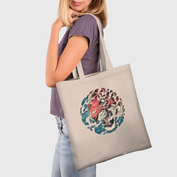 Сумка-шопер Тора Японский тигр, цвет: 3D-принт — фото 2